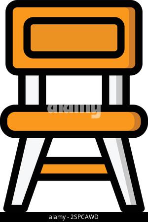 Chair Vector Icon Design Illustration Stock Vector