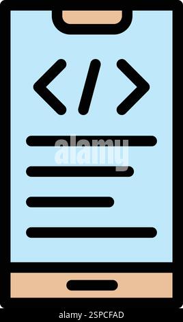 App development Vector Icon Design Illustration Stock Vector