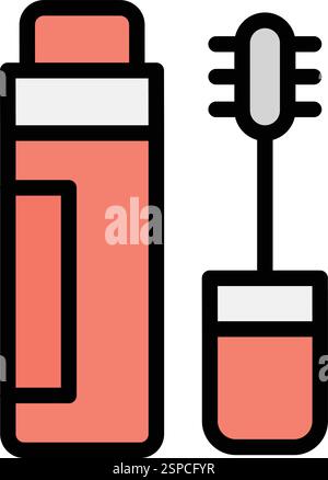 Mascara Vector Icon Design Illustration Stock Vector