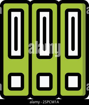 Folder Vector Icon Design Illustration Stock Vector