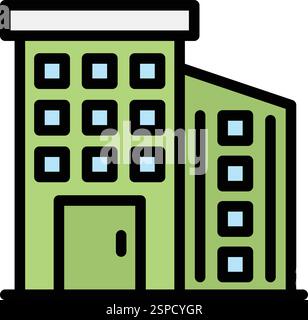 Apartment Vector Icon Design Illustration Stock Vector