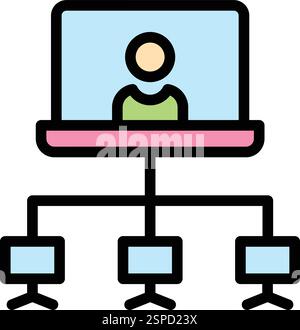 Client server Vector Icon Design Illustration Stock Vector