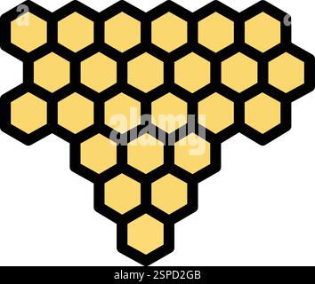 Honey comb Vector Icon Design Illustration Stock Vector