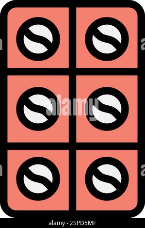 Blister Vector Icon Design Illustration Stock Vector