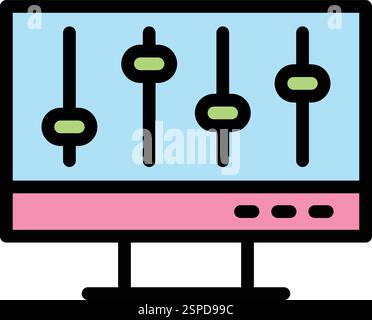 Volume control Vector Icon Design Illustration Stock Vector