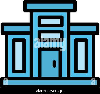 Mall Vector Icon Design Illustration Stock Vector