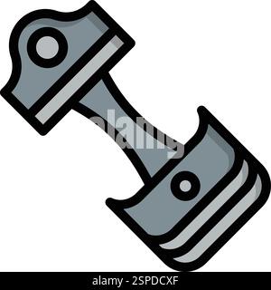 Piston Vector Icon Design Illustration Stock Vector