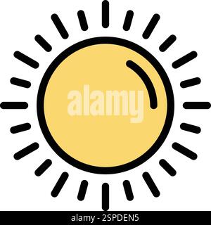 Sunrise Vector Icon Design Illustration Stock Vector