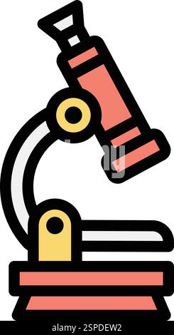 Microscope Vector Icon Design Illustration Stock Vector