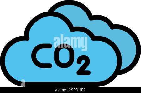 Carbon dioxide Vector Icon Design Illustration Stock Vector