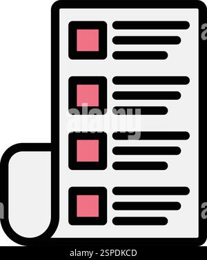 Catalogue Vector Icon Design Illustration Stock Vector