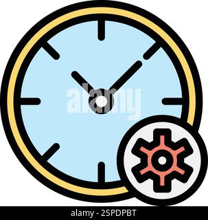 Time management Vector Icon Design Illustration Stock Vector