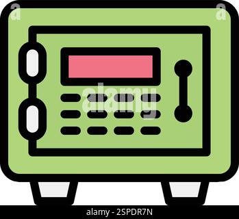 Safe box Vector Icon Design Illustration Stock Vector
