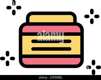 Glitter Vector Icon Design Illustration Stock Vector