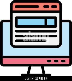 Search engine Vector Icon Design Illustration Stock Vector