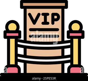 Vip Vector Icon Design Illustration Stock Vector