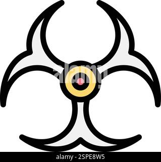 Bio hazard Vector Icon Design Illustration Stock Vector