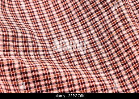Fabric plaid texture. Cloth background. Fabric texture background. Stock Photo