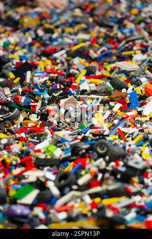 Plastic Toy Blocks Stock Photo