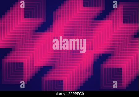Abstract futuristic background with glowing light effect. Vector illustration. Abstract blue Neon Arrow Background. Neon speed light background. Stock Vector