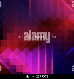 Abstract futuristic background with glowing light effect. Vector illustration. Abstract blue Neon Arrow Background. Neon speed light background. Stock Vector