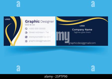 New business card design Stock Vector