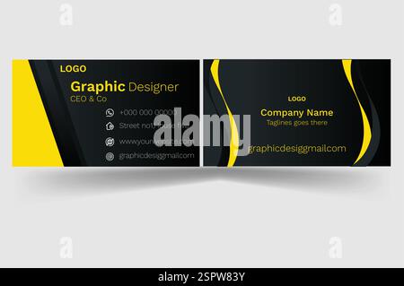 new business card template Stock Vector