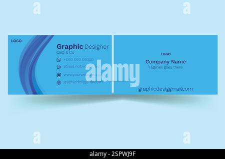 Business card design new Stock Vector