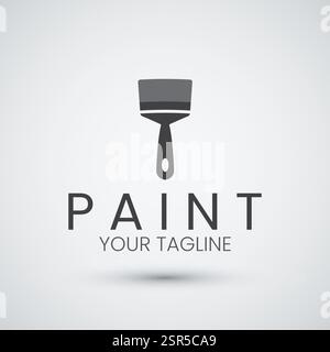 Paintbrush Logo Design Icon Template Stock Vector