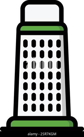 Cheese Grater Vector Icon Design Illustration Stock Vector