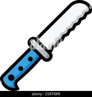 Bread Knife Vector Icon Design Illustration Stock Vector