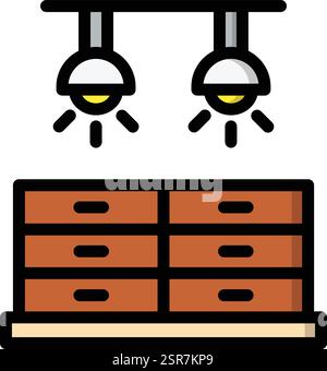 Light Vector Icon Design Illustration Stock Vector