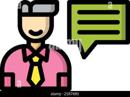 Interview Vector Icon Design Illustration Stock Vector