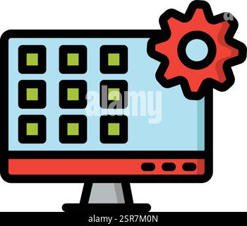 Application Vector Icon Design Illustration Stock Vector
