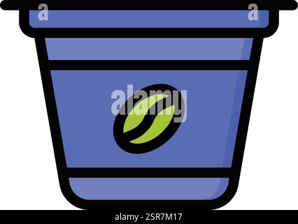 Coffee Capsule Vector Icon Design Illustration Stock Vector