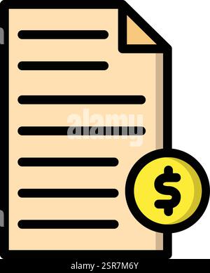 Financial Vector Icon Design Illustration Stock Vector
