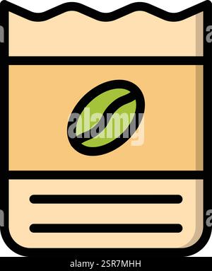Coffee Beans Vector Icon Design Illustration Stock Vector