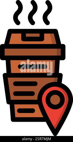 Location Vector Icon Design Illustration Stock Vector