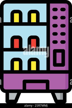 Vending Machine Vector Icon Design Illustration Stock Vector