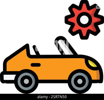 Car Service Vector Icon Design Illustration Stock Vector