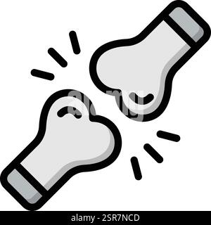Fracture Vector Icon Design Illustration Stock Vector