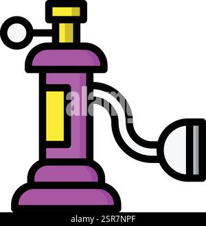 Oxygen Tank Vector Icon Design Illustration Stock Vector
