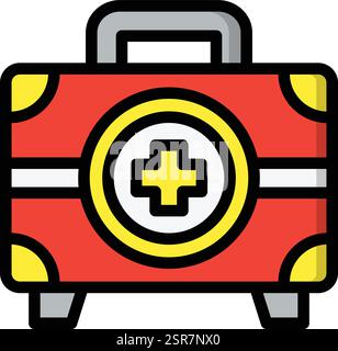 Medical Box Vector Icon Design Illustration Stock Vector