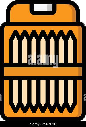 Toothpick Vector Icon Design Illustration Stock Vector