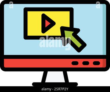 Clickstream Vector Icon Design Illustration Stock Vector