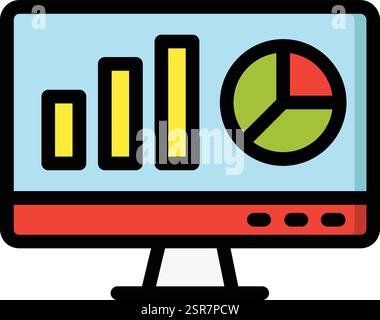 Web analytics Vector Icon Design Illustration Stock Vector