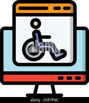 Accessability Vector Icon Design Illustration Stock Vector