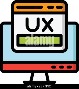 Ux Vector Icon Design Illustration Stock Vector