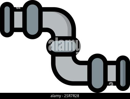 Pipe Variant Vector Icon Design Illustration Stock Vector