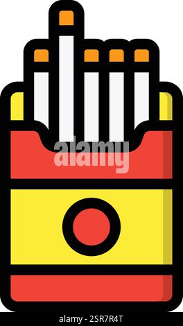 Cigarette Vector Icon Design Illustration Stock Vector